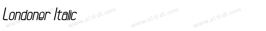 Londoner Italic字体转换